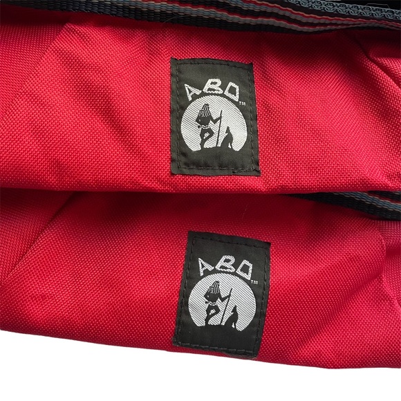 2 Dog Collapsible Bowls Travel Hiking Camping RED ABO GEAR M/L - Picture 11 of 14